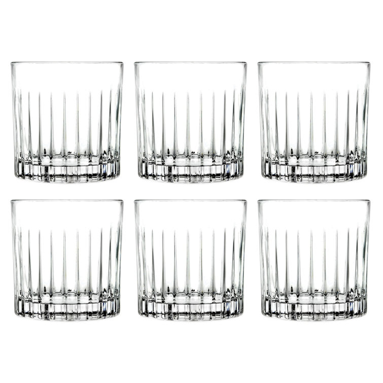 Everly Quinn Tumbler Glass Double Old Fashioned Set Of 6 Glasses